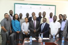 NCAC chairperson Mr. Gichira Kibara meets with members of the South Sudanese Network for Democracy and Elections (SSUNDE)
